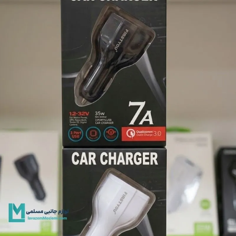 شارژر فندکی ۳ پورت 35W