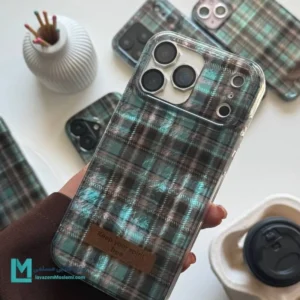 قاب گوشی آیفون تارتان آبی
