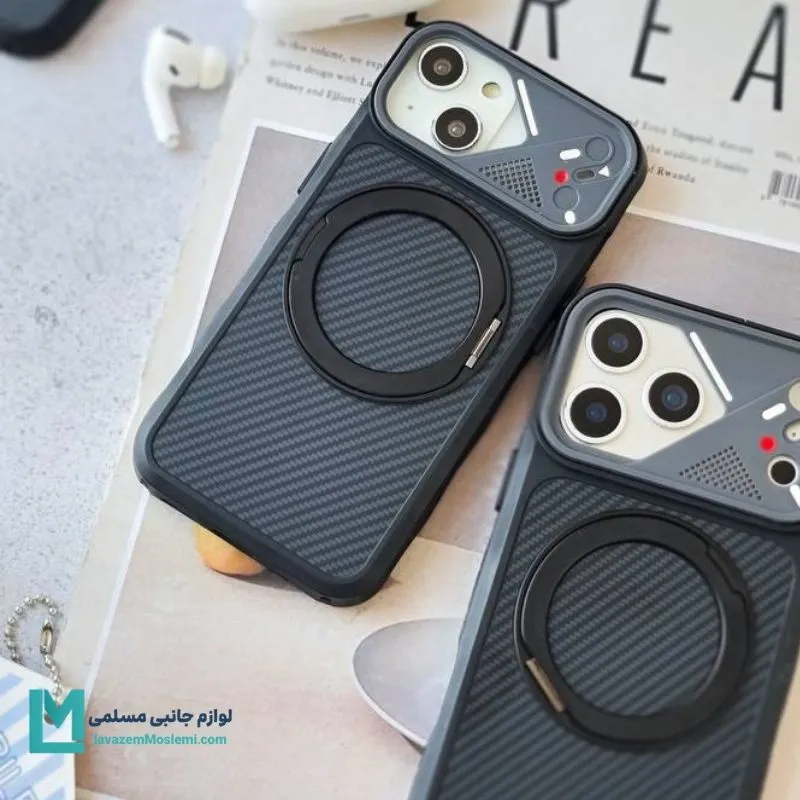 قاب گوشی ضد ضربه luxury hybrid carbon fiber