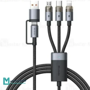 کابل شارژ چند سر ۱۰۰ وات مک دودو مدل CA-7260 طول ۱.۲ متر کد KA1116 | لوازم جانبی مسلمی