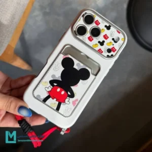 قاب گوشی جاکارتی دار طرح میکی