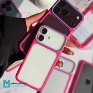 قاب گوشی شفاف Pink Frame